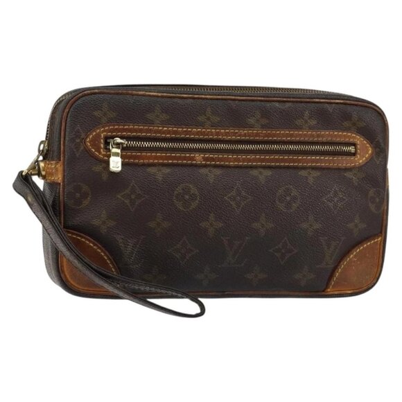 LOUIS VUITTON Monogram Marly Dragonne GM Clutch Bag
